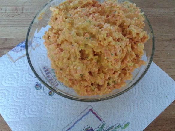 Möhren-Parmesan-Salat