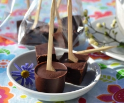Trinkschokolade am Stiel
