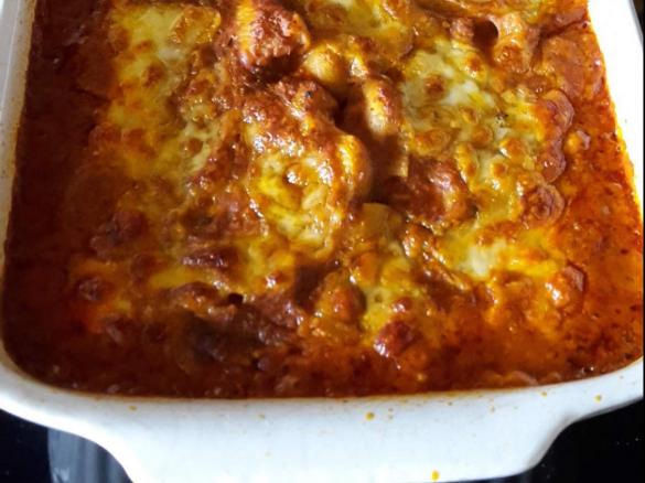 Hackfleisch-Nudelauflauf