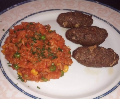 Cevapcici mit Djuvec Reis