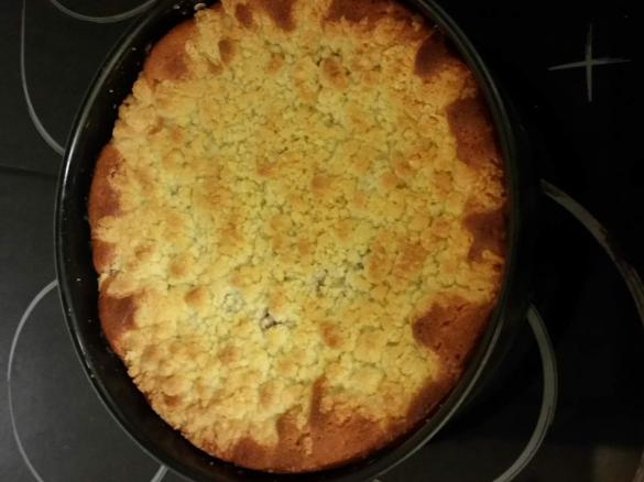 Kirschstreusel mit Pudding 