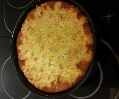 Kirschstreusel mit Pudding 