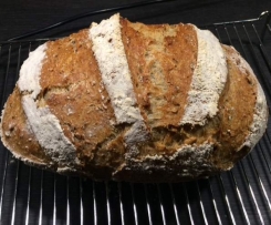Körnerkrustenbrot aus Weizen und Dinkel