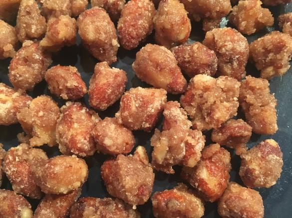 gebrannte Mandeln - ohne Backofen-Nutzung im Nachgang