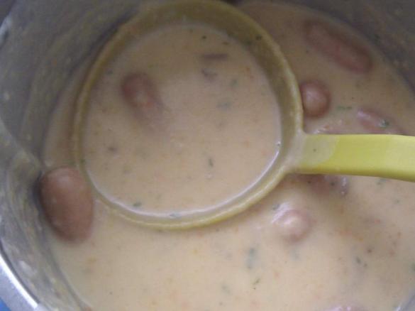 Kartoffel Karotten Suppe mit Sahne und Schmelzkäse
