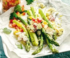 Spargel mit Erdbeer Tomaten Relish