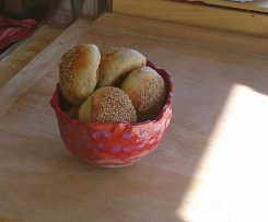Saftige Brötchen mit Apfel