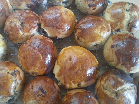 Schnelle Schokobrötchen