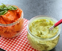 Pestobutter und Tomatenbutter