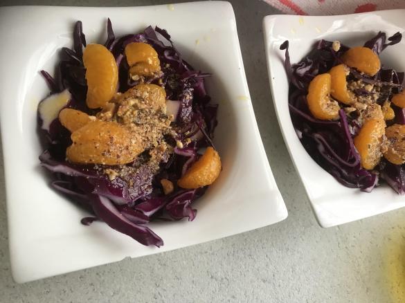 Rotkohlsalat mit Orange