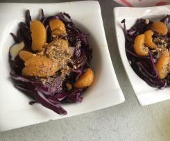 Rotkohlsalat mit Orange