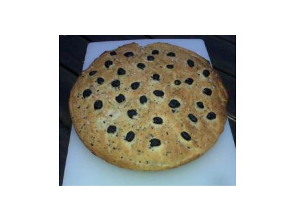 Focaccia mit Oliven