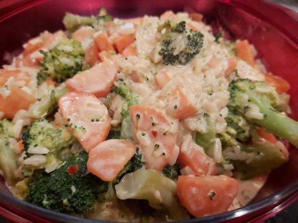 Gemüsecurry mit Reis (vegan)