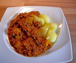 Schmorgurken mit Hack