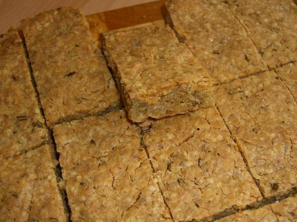 Haferflocken Rosmarin Riegel