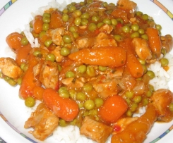 Gemüsegulasch mit Reis