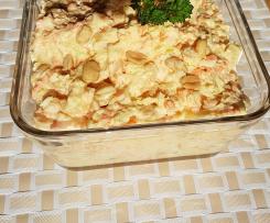 Möhren Weisskohl Salat mit Erdnüssen