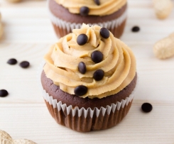 Erdnussbutter-Schoko-Cupcakes