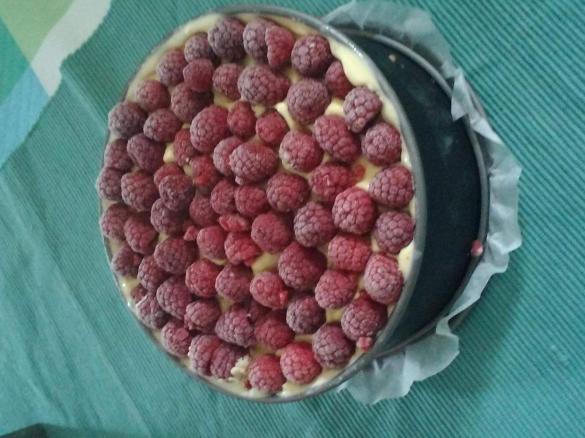 cocos Himbeere Eistorte