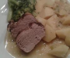 Schweinefilet mit Brokkoli und Kartoffeln