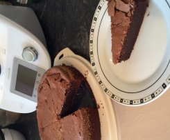 Schokoladenkuchen mit weichem Kern