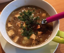 Bunte Linsensuppe  (vegetarisch, vegan oder "normal")