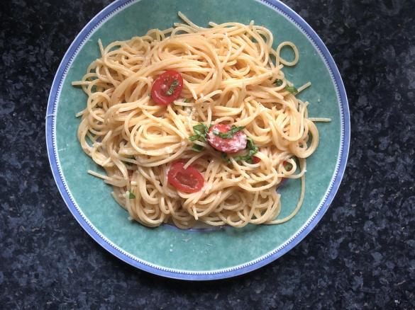 Knoblauch Spaghetti One Pot Pasta