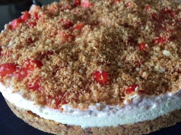 Kokos-Erdbeer-Kuchen 