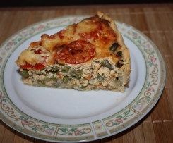 Gemüsequiche mit Tofu