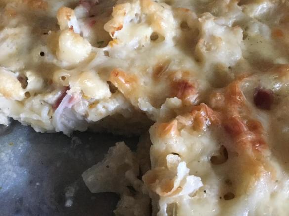 Überbackene Blumenkohl-Makkaroni