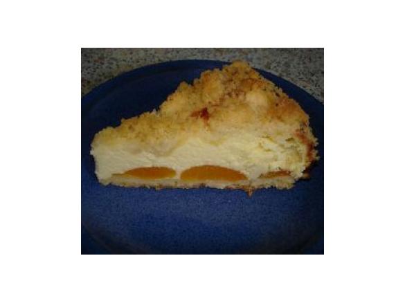 Quark-Streusel-Kuchen mit Pfirsichen