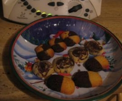 Schwarz- weiß Gebäck