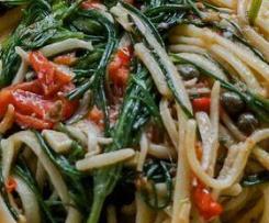 Spaghetti mit Mönchsbart / Pasta Agretti