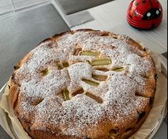 Blitz-Rhabarberkuchen