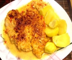 Paprika-Sahne Ofenschnitzel