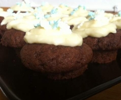 Schoko-Minz-Mini-Cupcakes