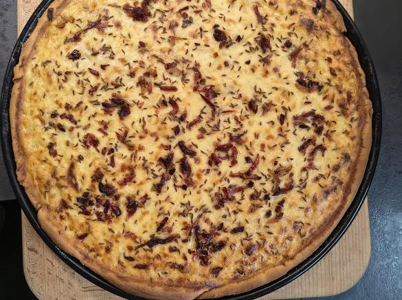 Schwäbischer Zwiebelkuchen Omas Art