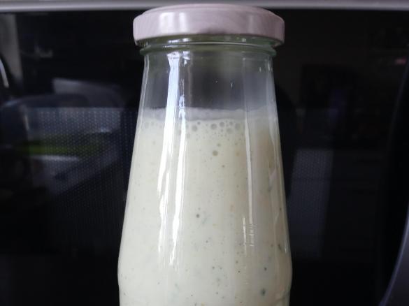 Joghurtdressing auf Vorrat