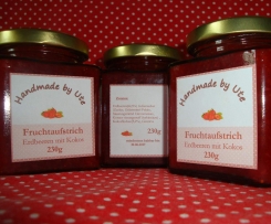 Fruchtaufstrich Erdbeere Kokos