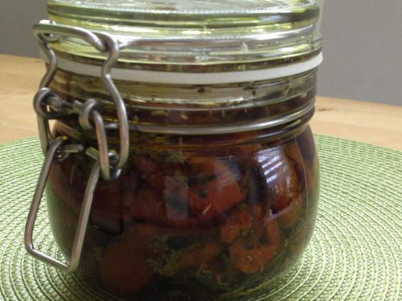 Getrocknete Tomaten in Öl
