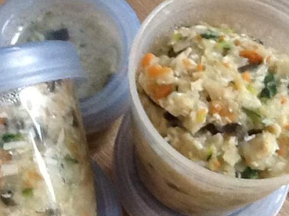 Babybrei ab 8. Monat mit Pute und Aubergine 