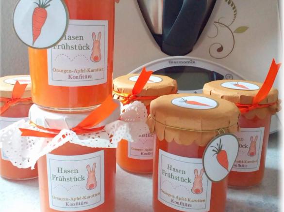 Variation von Hasenfrühstück-eine Osterkonfitüre