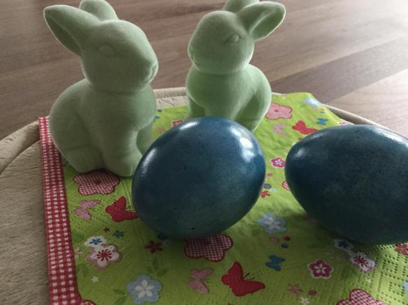Blaue Ostereier