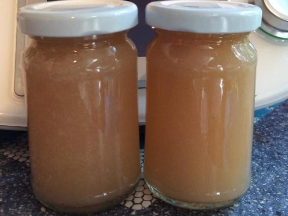 Weiße Nektarinenmarmelade