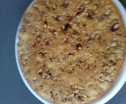 Walnuss-Apfelkuchen mit Überraschungseffekt