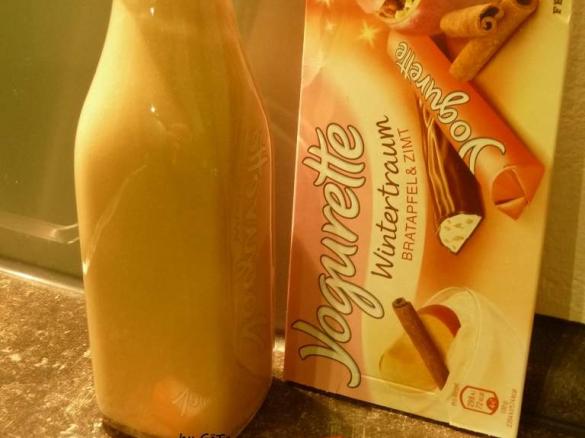 Wintertraum (Sahnelikör mit Bratapfel Yogurette)