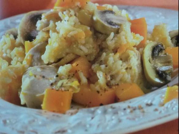 Hähnchenreis mit Mango