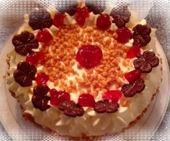 Preißelbeer-Sahne Torte.