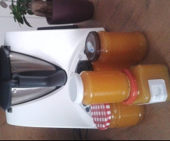 Apfel-Nektarinen-Bananen-Amaretto-Marmelde