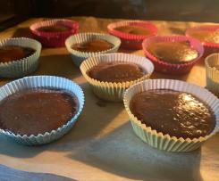 Zuckerreduzierte (Schoko) Zucchini-Muffins OHNE Nüsse